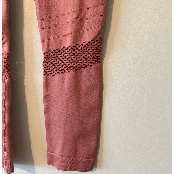 Varley Justin Workout Leggings Mocha Biscuit Small Workout Soft Yoga Running - Picture 8 of 9